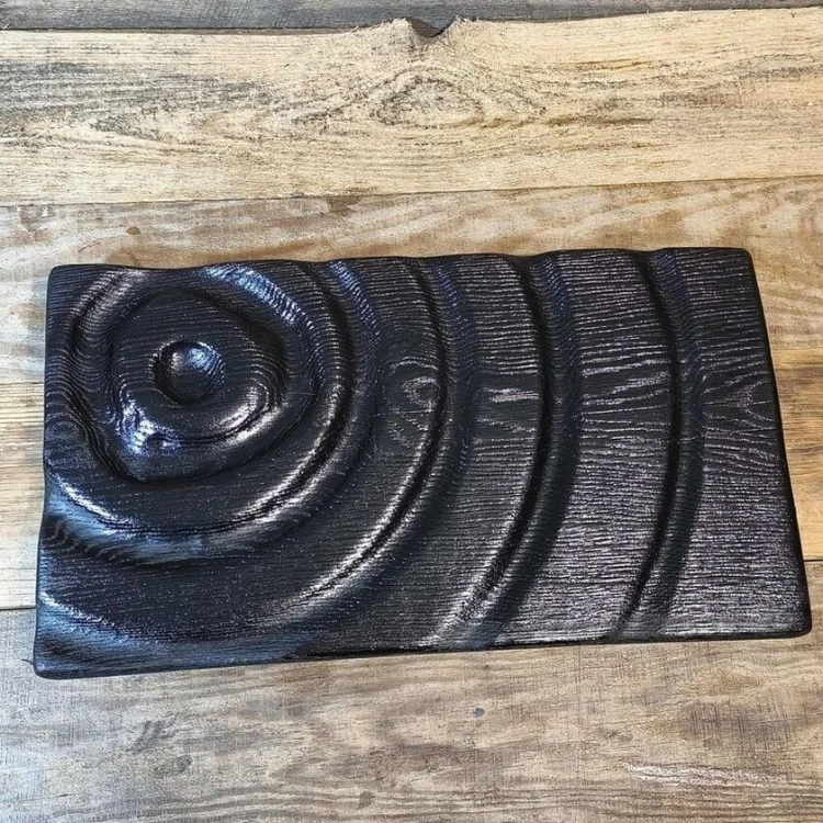 Ekskluzywna Deska Dębowa do podawania serów. Shou Sugi Ban (Yakisugi) | Rękodzieło Nela Wood.  Wymiary deski 48x27x4,5cm