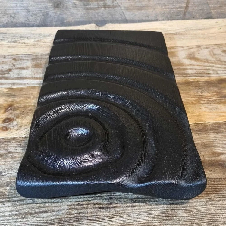 Ekskluzywna Deska Dębowa do podawania przekąsek.  Shou Sugi Ban (Yakisugi) | Rękodzieło Nela Wood.  Wymiary deski 48x27x4,5cm