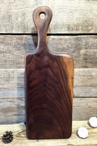 Ekskluzywna deska do podawania przekąsek z orzecha amerykańskiego Nela Wood, wymiary deski 54x20cm
