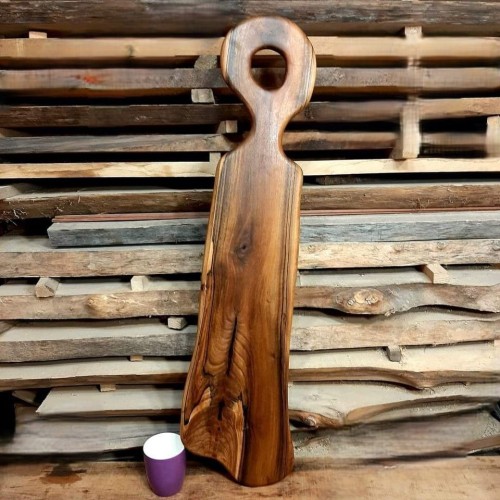 Deska drewniana do serwowania ozdobna deska do podawania serów z orzecha włoskiego deska do podawania przekąsek orzech włoski deska do podawania przystawek orzech włoski. Wymiary deski - 87x22cm