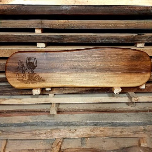 Deska drewniana do krojenia i serwowania, ozdobna deska do podawania serów z orzecha włoskiego, deska do podawania przekąsek orzech włoski, deska do podawania przystawek orzech włoski