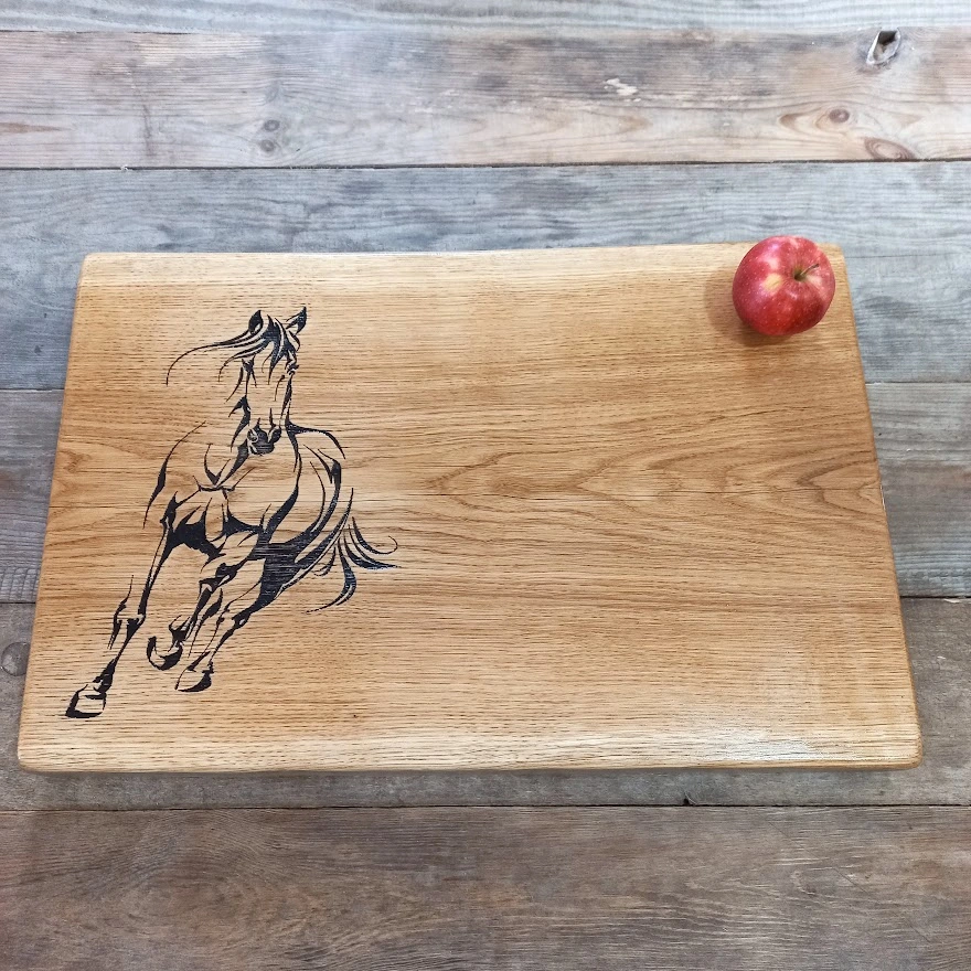 Duża deska do krojenia 60x30 Nela Wood z drewna egzotycznego Iroko/Doussie