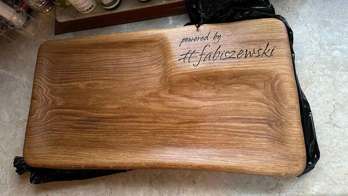 Profesjonalna dębowa deska do serwowania steków typu Masterchef