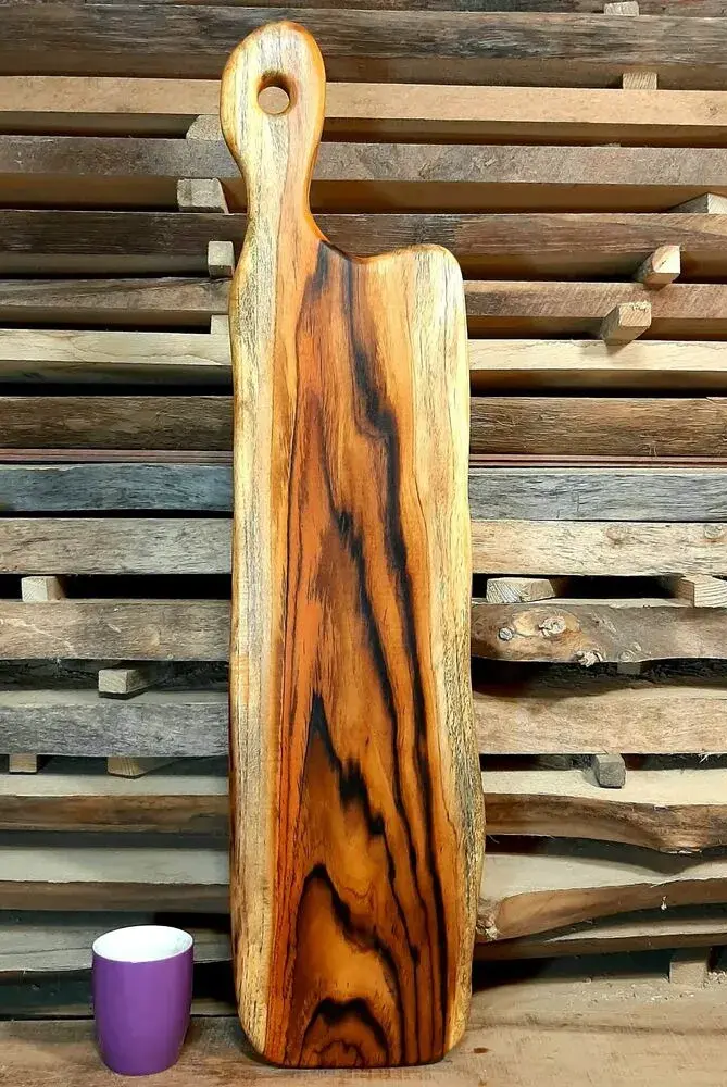 Luksusowa drewniana deska do krojenia z drewna egzotycznego teak Nela Wood