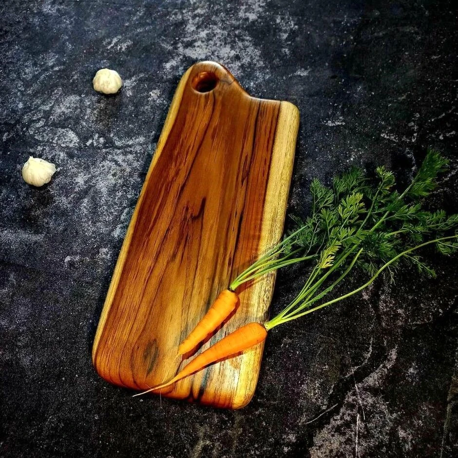 Profesjonalna deska do krojenia premium z drewna tekowego Nela Wood