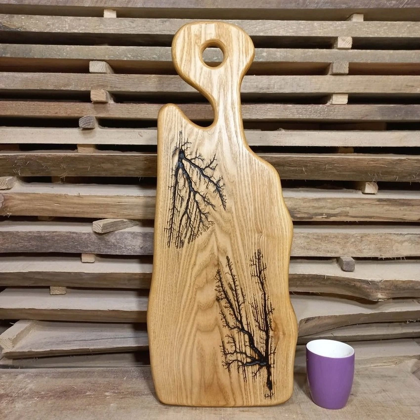 deska jesionowa wzory lichtenberga rzemioslo