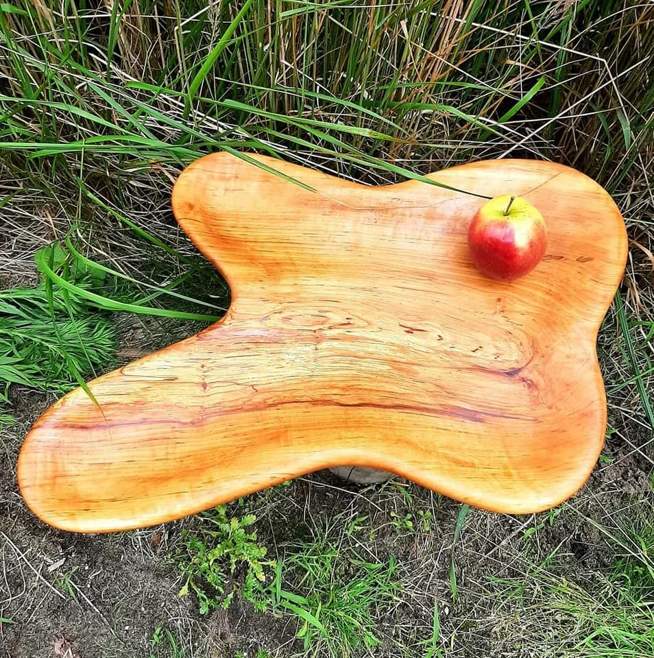 Duża misa na owoce 63x50 cm z drewna olszyny rzemiosło Nela Wood